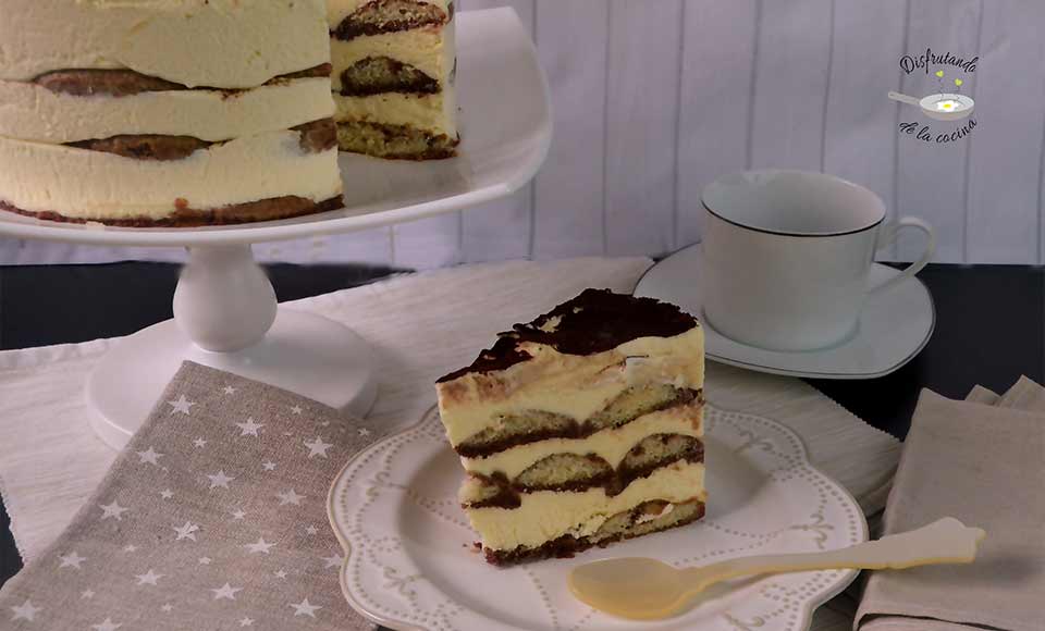 Tiramisú casero pastel receta