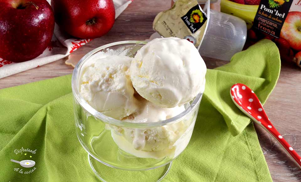 Receta de helado de Yogurt y compota