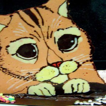Mona de pascua de chocolate: Gato con botas Sherk