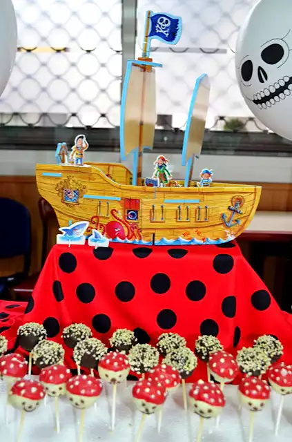 Cakepops decoración pirata