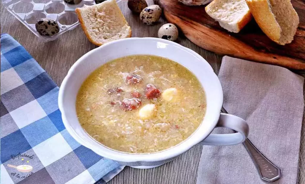 Receta de sopa de ajo o sopa castellana