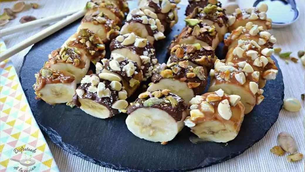 Receta de sushi de plátano
