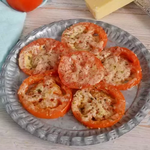 Receta de tomates al horno con queso
