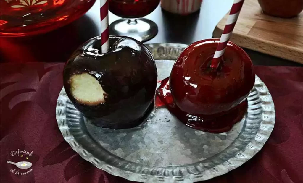 Receta de manzanas de caramelo "envenenadas" para Halloween